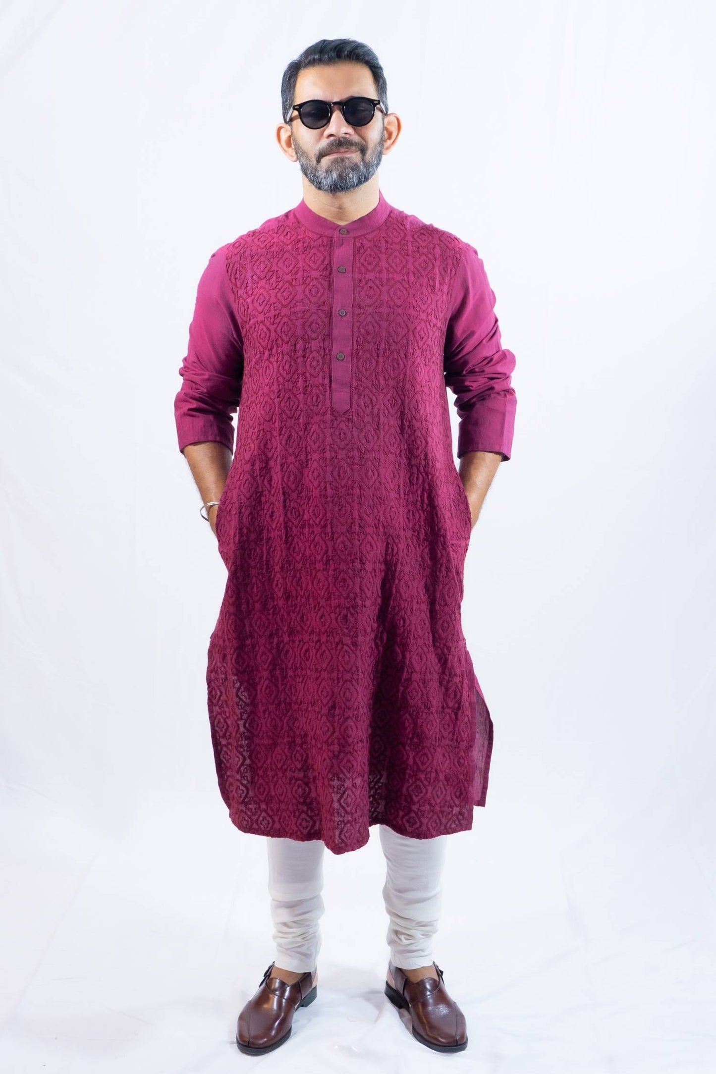 Maroon kurta top