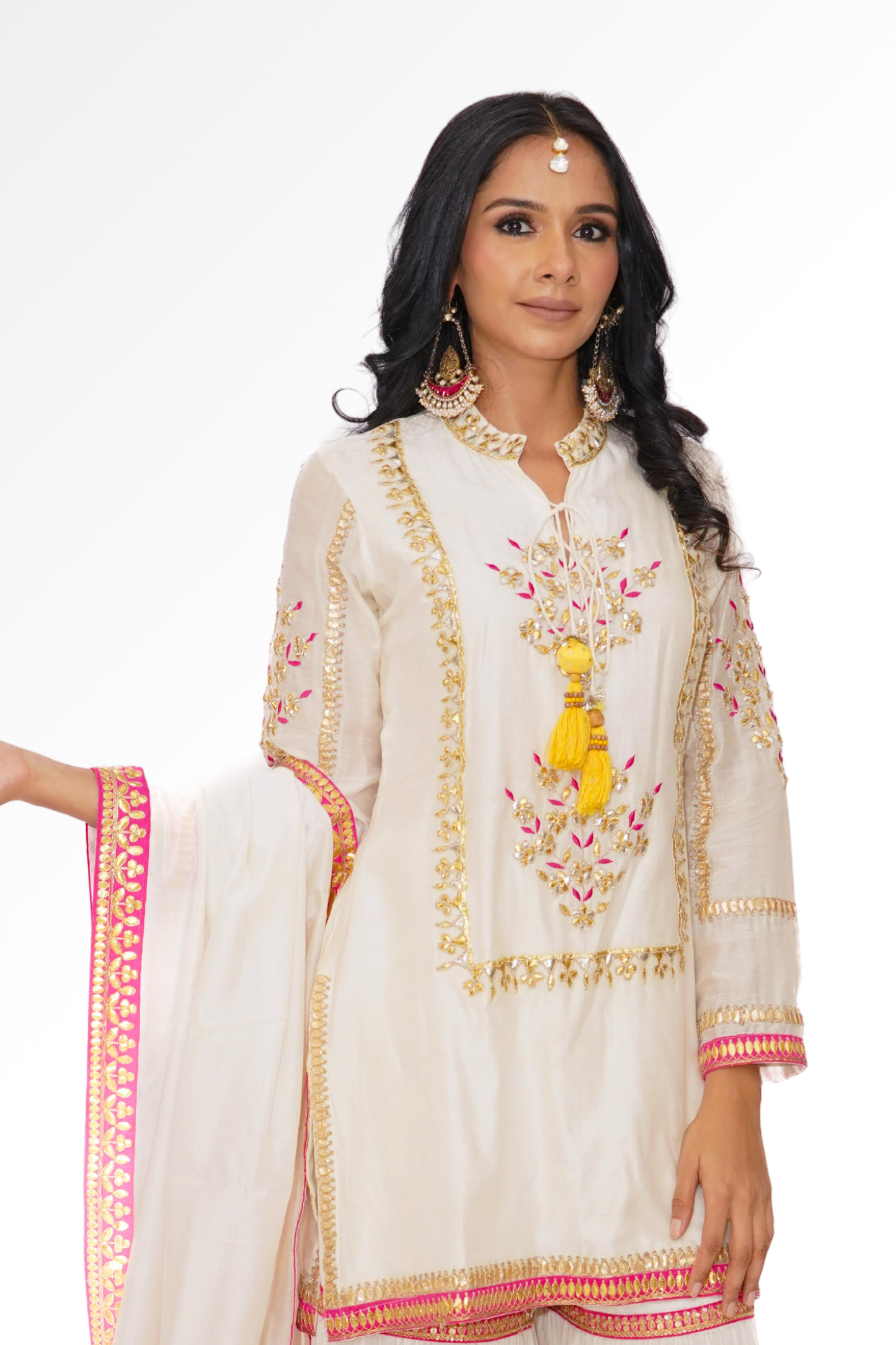White sharara for rent A Saree Story