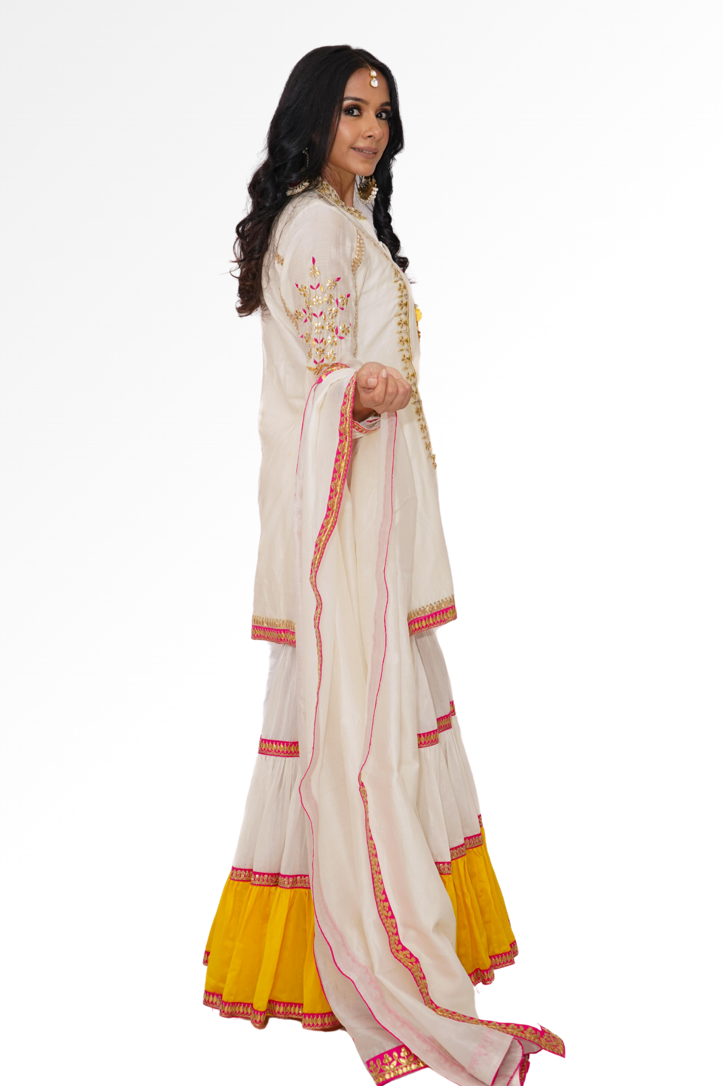 White sharara for rent A Saree Story