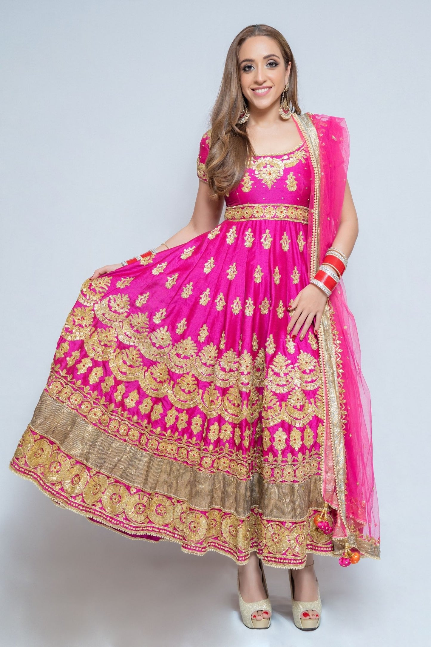 Magenta Anarkali