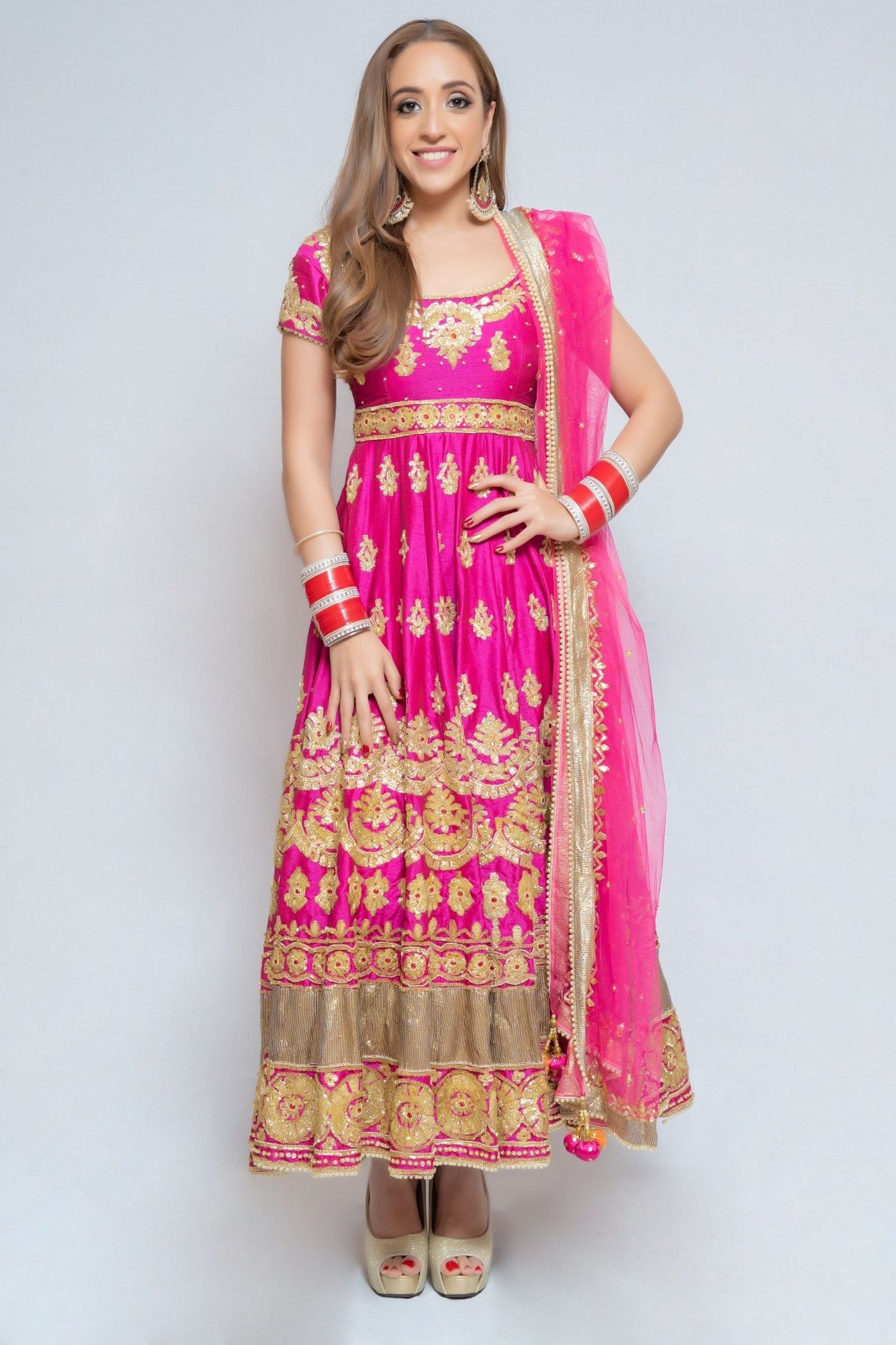 Magenta Anarkali