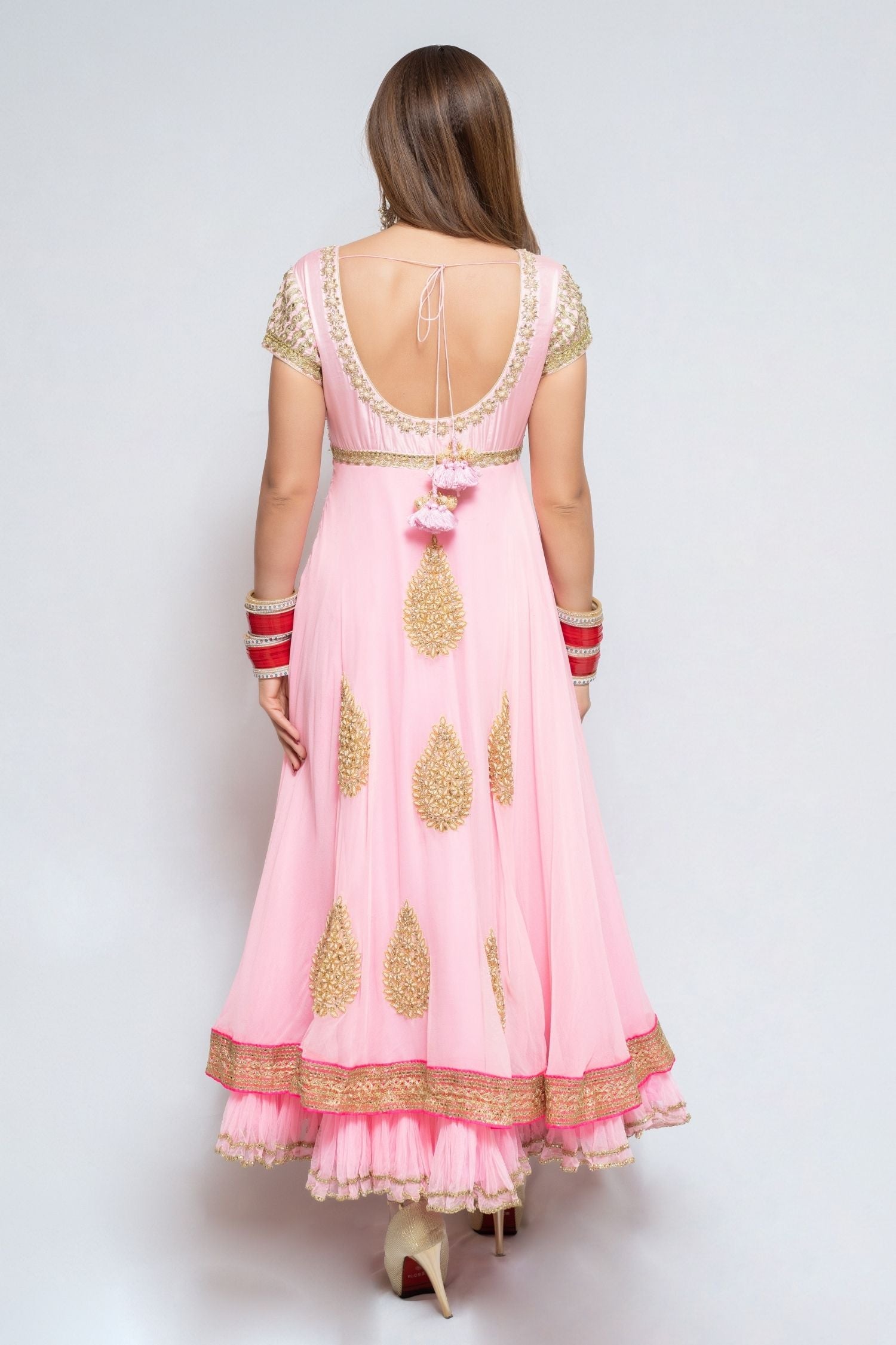 Pastel Pink Traditional Anarkali