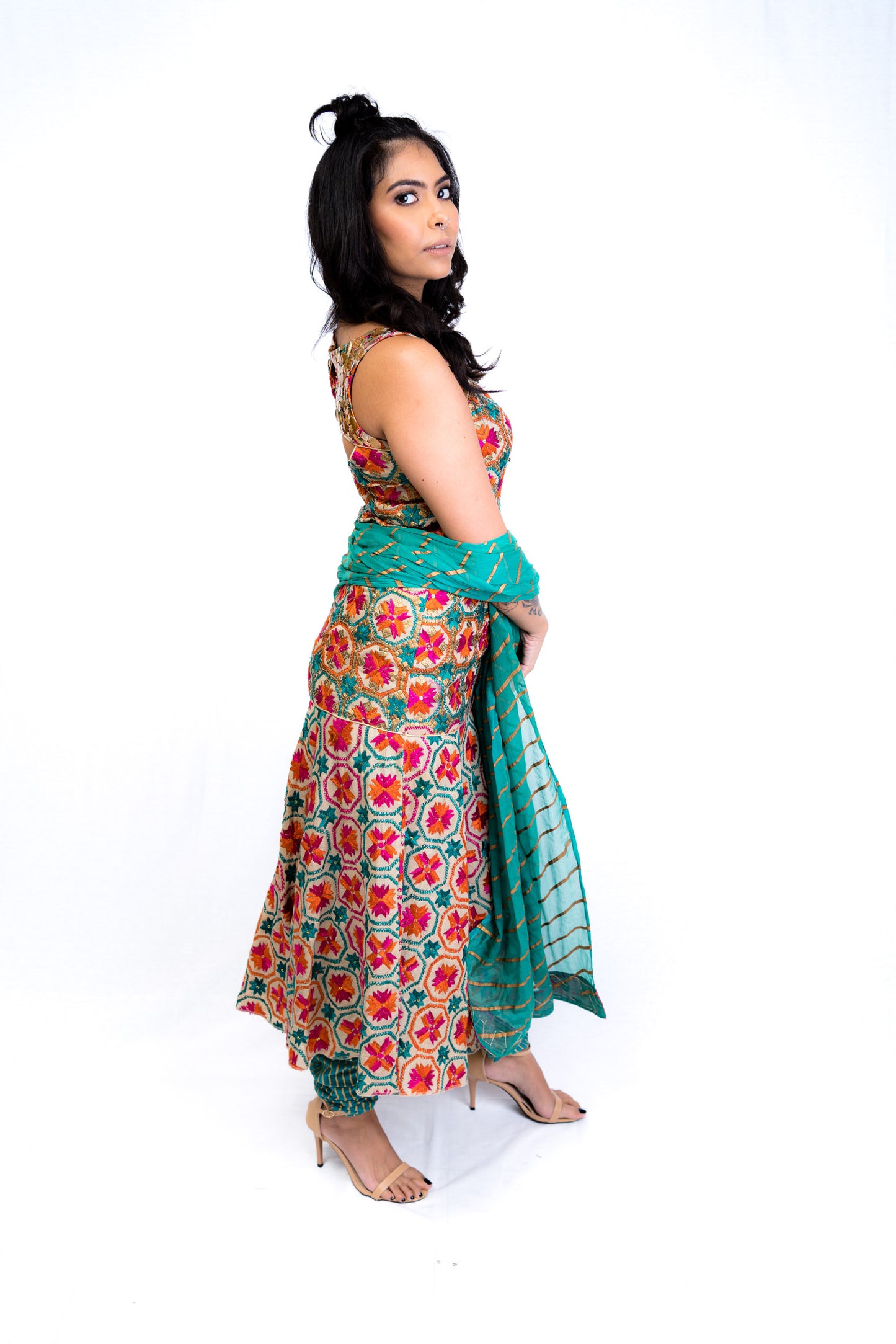 Traditional Phulkari Salwar Kameeze