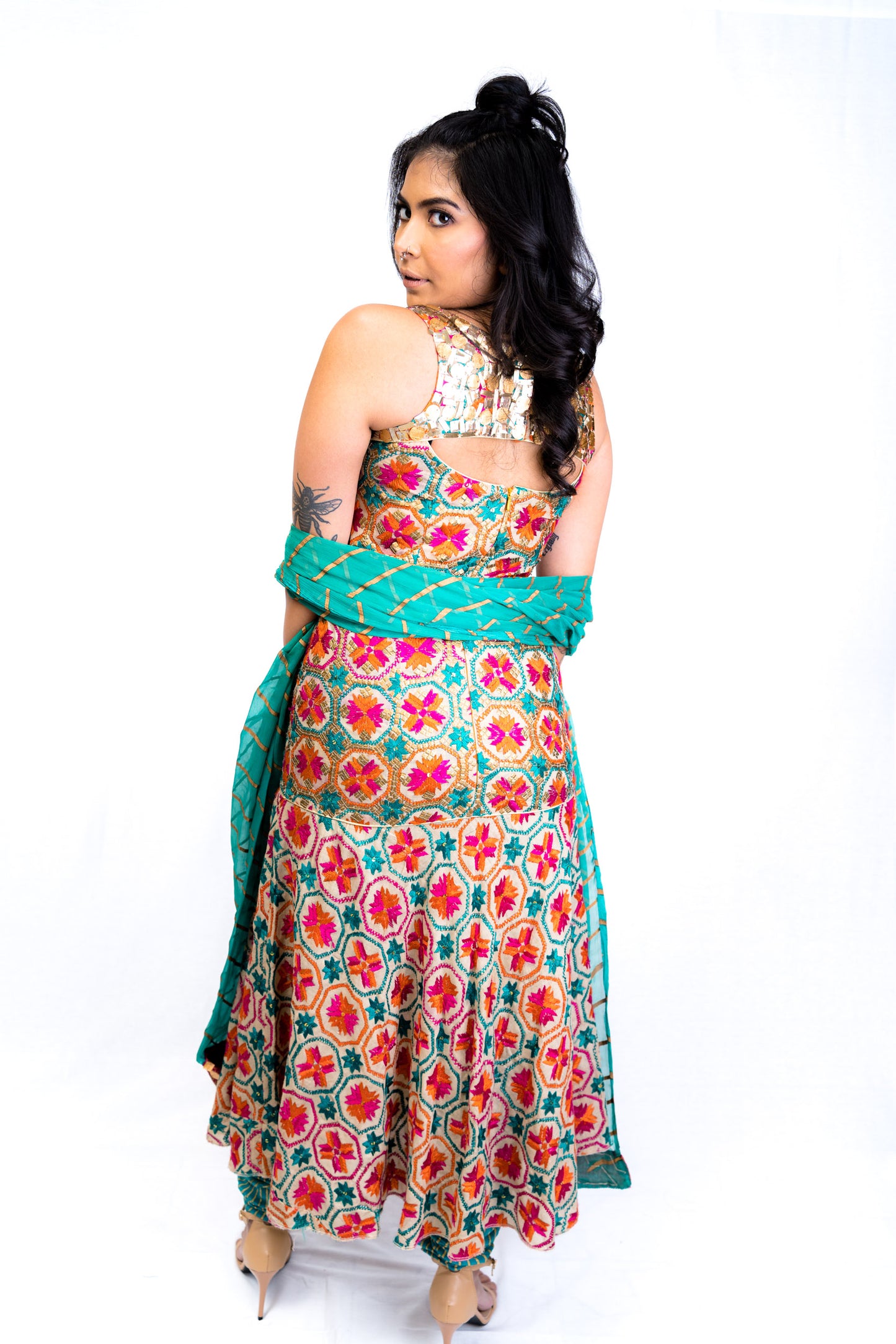 Traditional Phulkari Salwar Kameeze