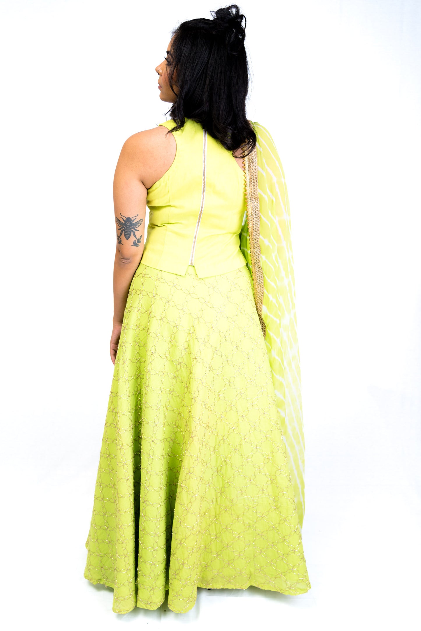 Lime Green Lengha