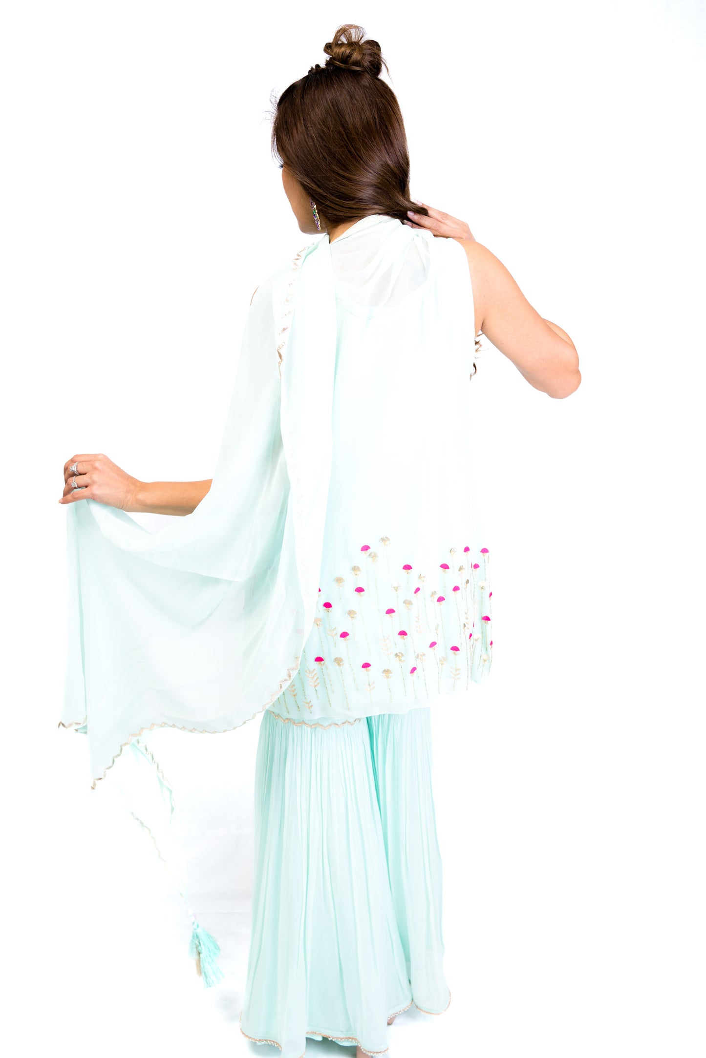 Pastel Blue Gharara