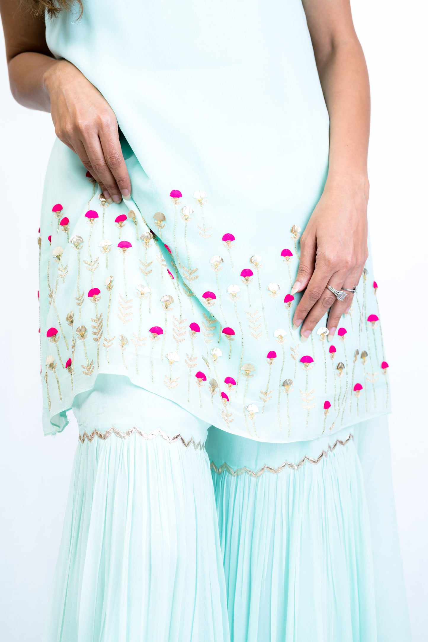 Pastel Blue Gharara