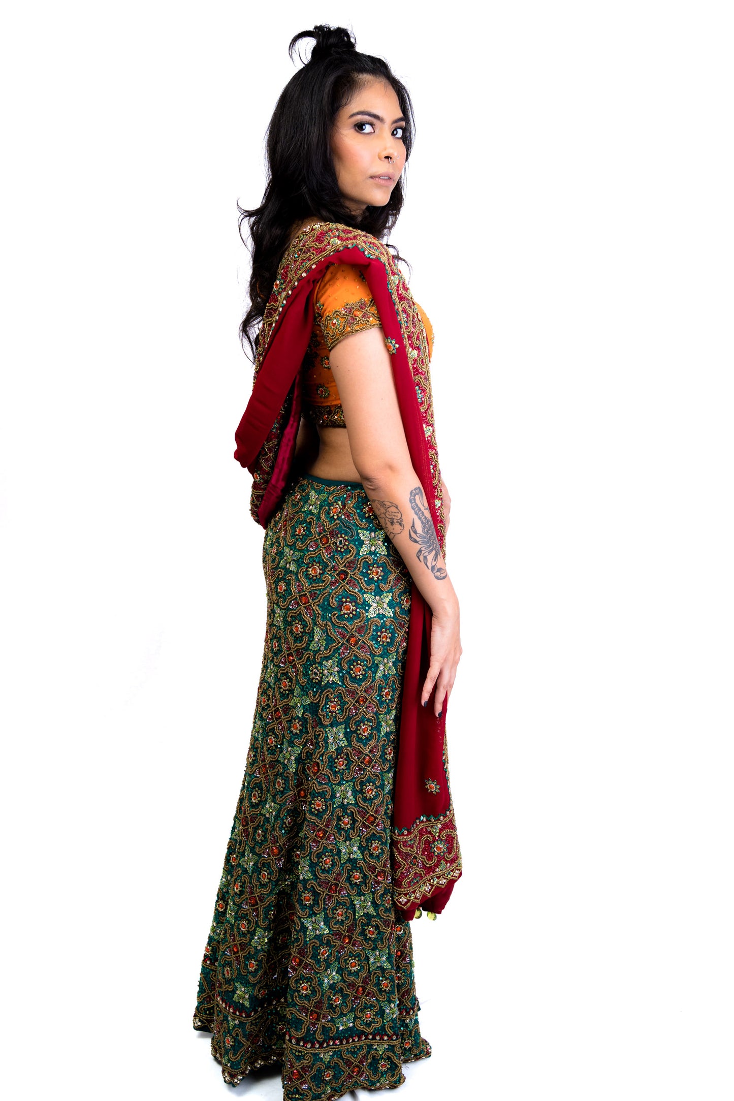Multicolor Traditional Lengha