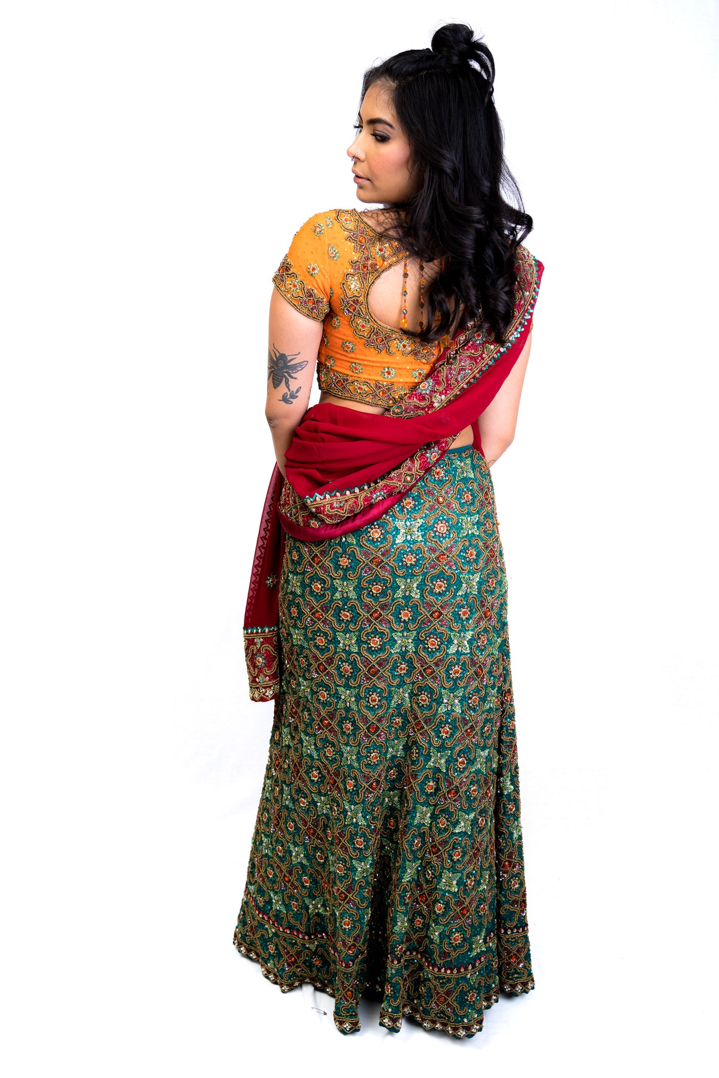 Multicolor Traditional Lengha