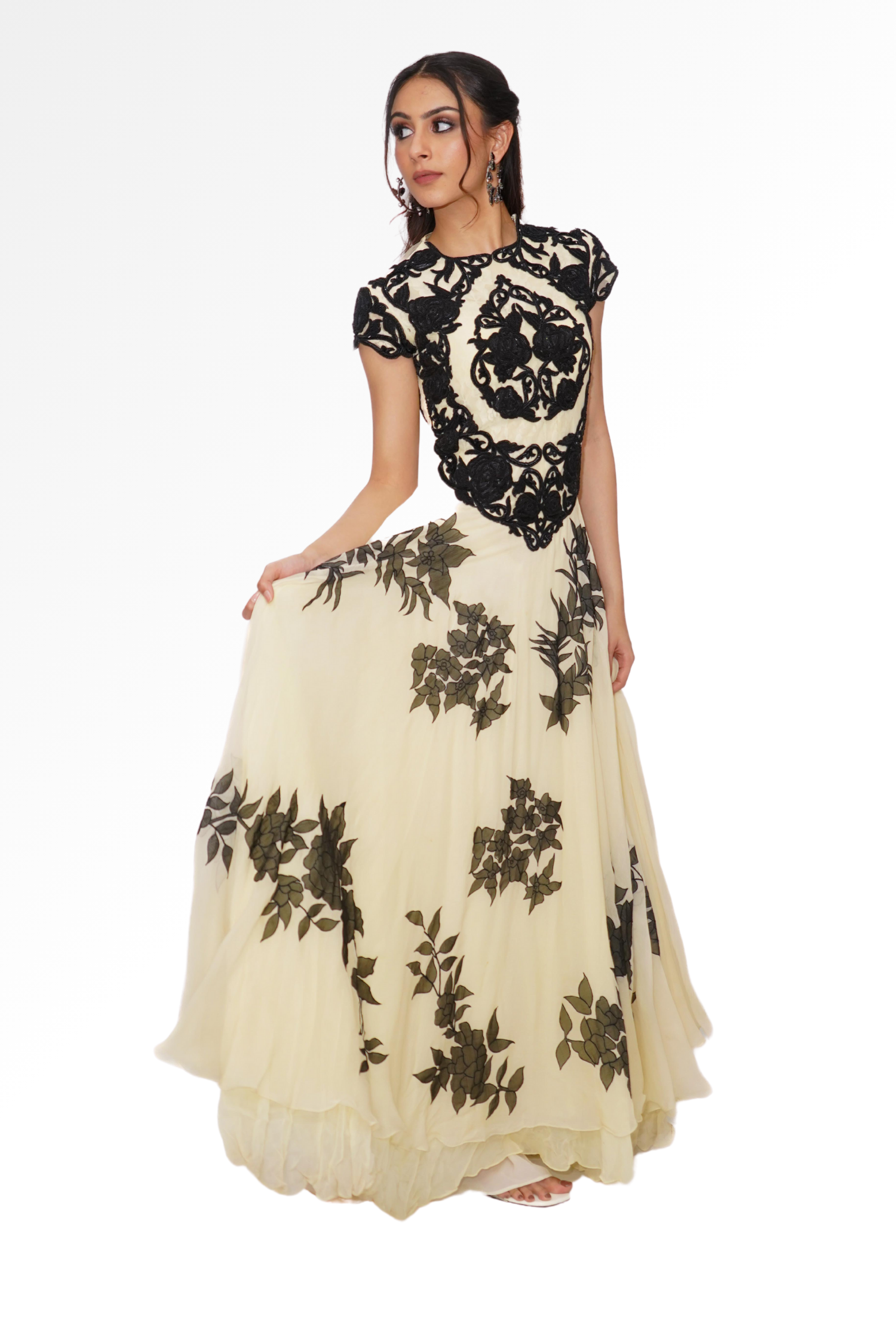 Ivory gown for rent A Saree Story