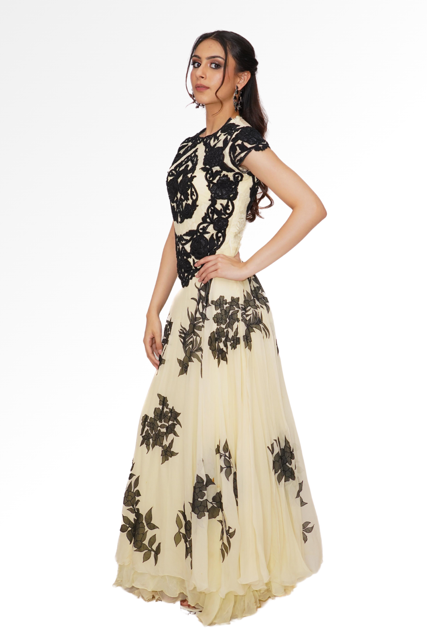 Ivory gown for rent A Saree Story