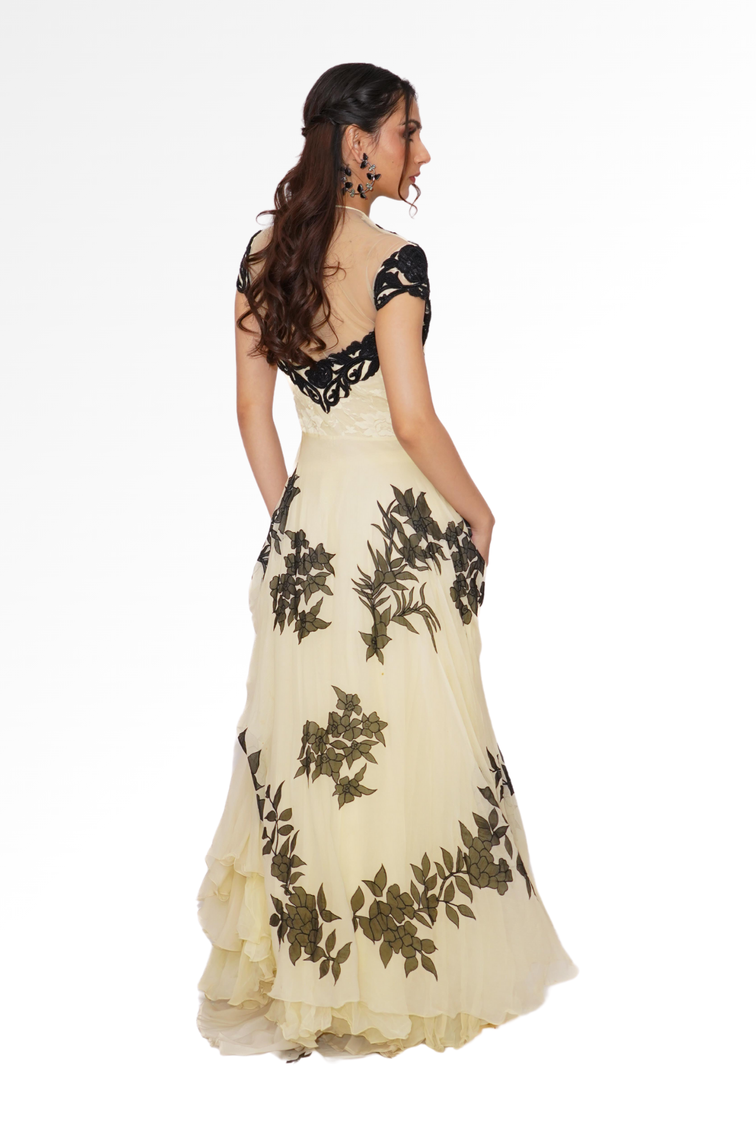 Ivory gown for rent A Saree Story