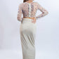 Indo Western top and draped skirt set Rent Indian Clothes in Bangkok Thailand