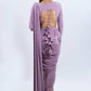 Muave purple fusion saree Indian outfit for rent in Bangkok