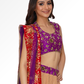 Purple cream lengha for rent A Saree Story
