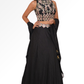 Black lengha for rent A Saree Story