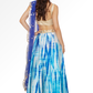 Blue tie dye lengha for rent A Saree Story