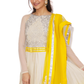 Yellow anarkali for rent A Saree Story