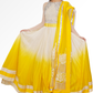 Yellow anarkali for rent A Saree Story