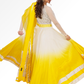 Yellow anarkali for rent A Saree Story