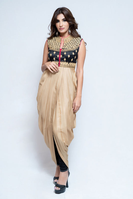 Black and Gold Dhoti