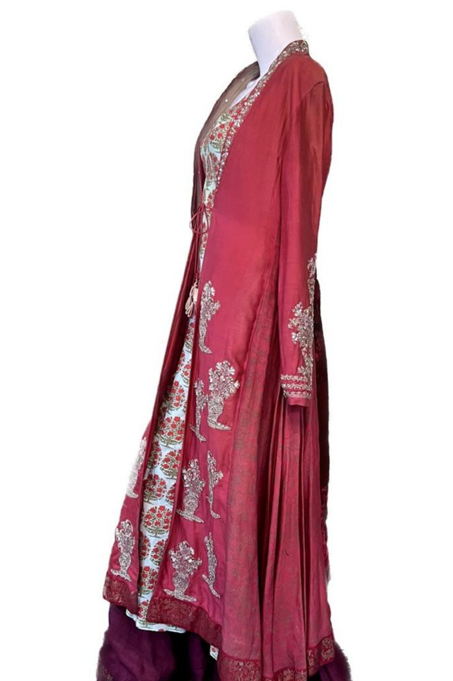  Red traditional Sharara by Anuj Modi